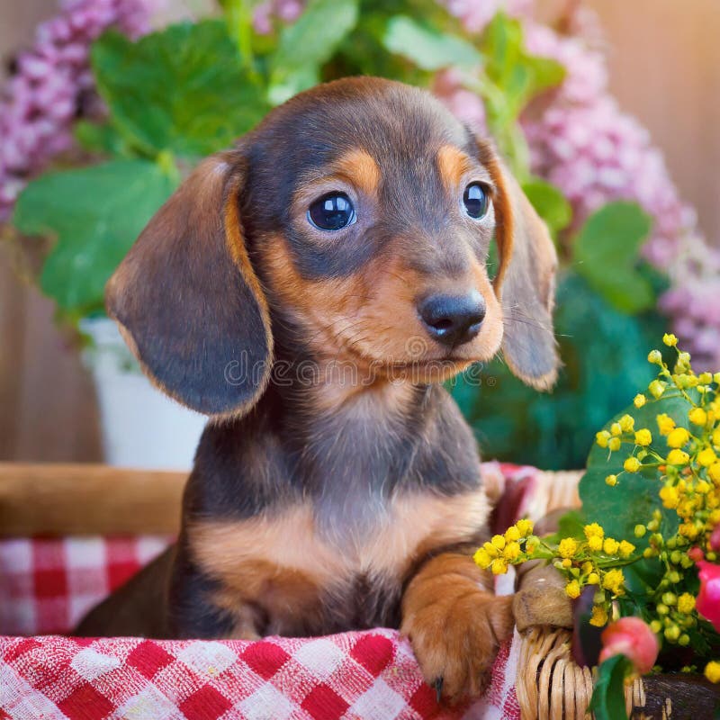 Cucciolo di dachshund illustrazione vettoriale