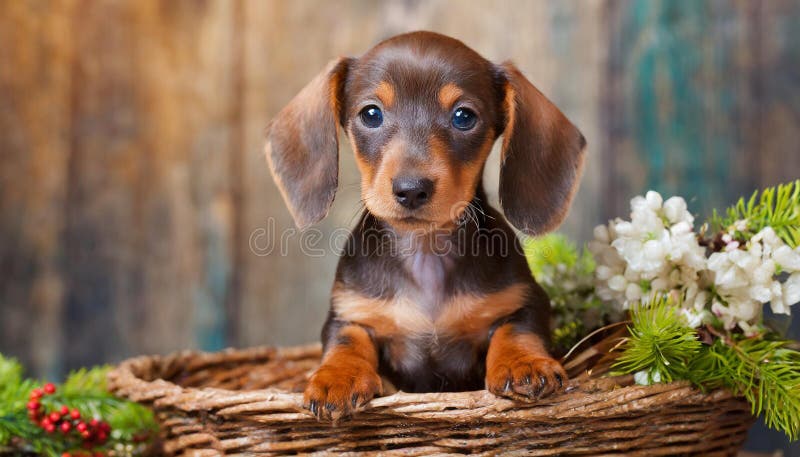 Cucciolo di dachshund illustrazione di stock