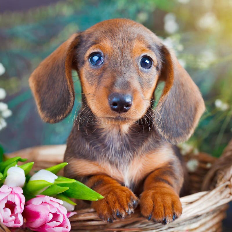 Cucciolo di dachshund illustrazione di stock