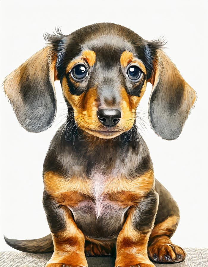 Cucciolo di dachshund illustrazione di stock