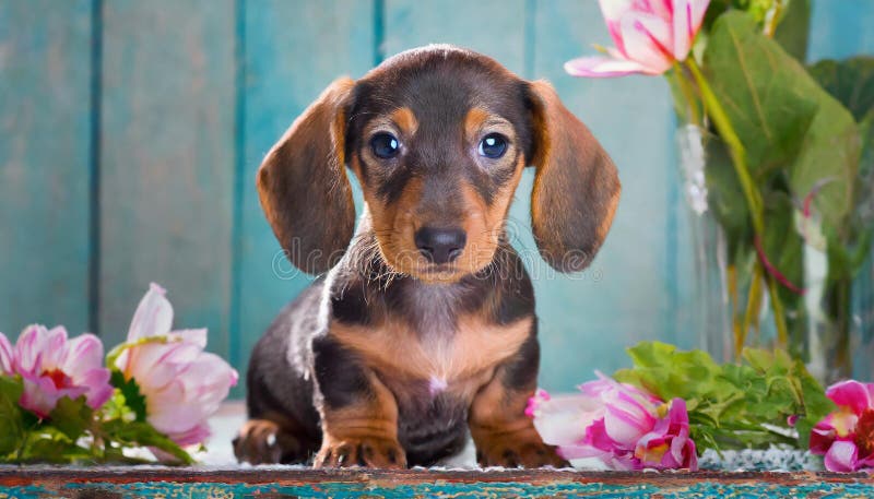 Cucciolo di dachshund illustrazione vettoriale