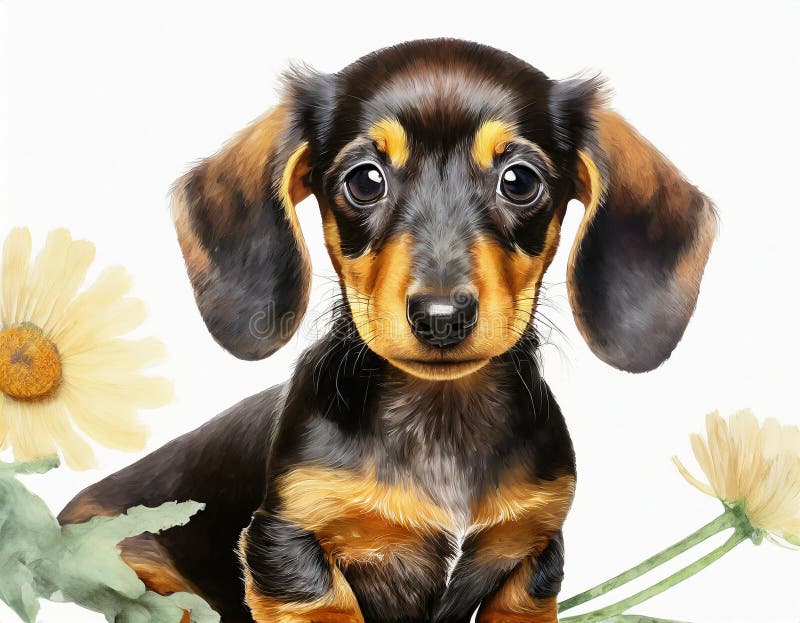 Cucciolo di dachshund illustrazione di stock