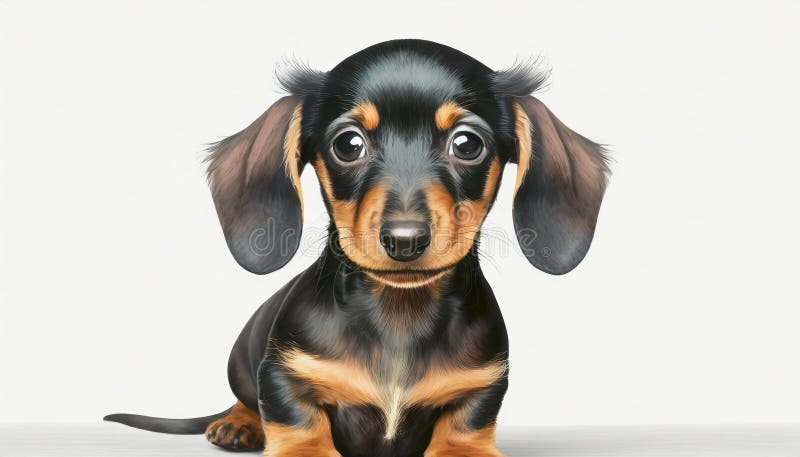Cucciolo di dachshund illustrazione di stock
