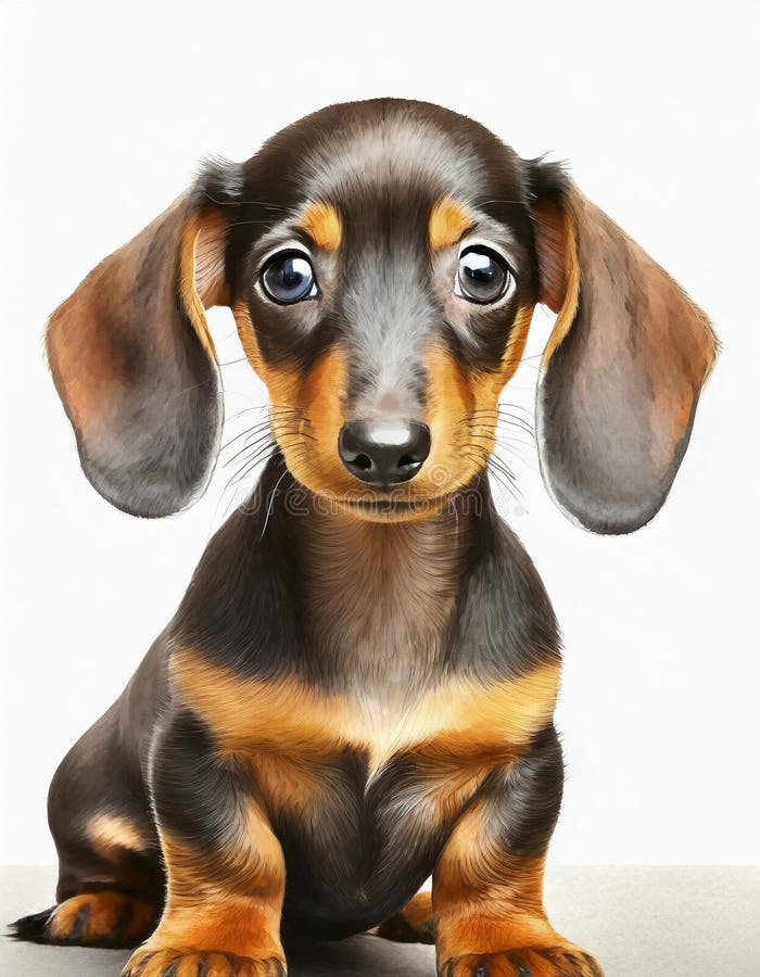 Cucciolo di dachshund illustrazione di stock