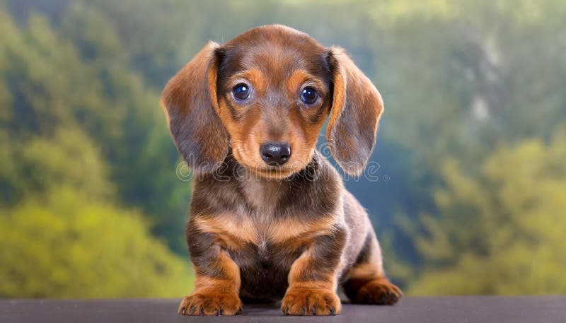 Cucciolo di dachshund illustrazione vettoriale