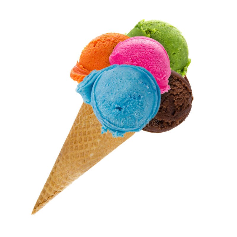 Bolas de helado imágenes de archivo libres de regalías