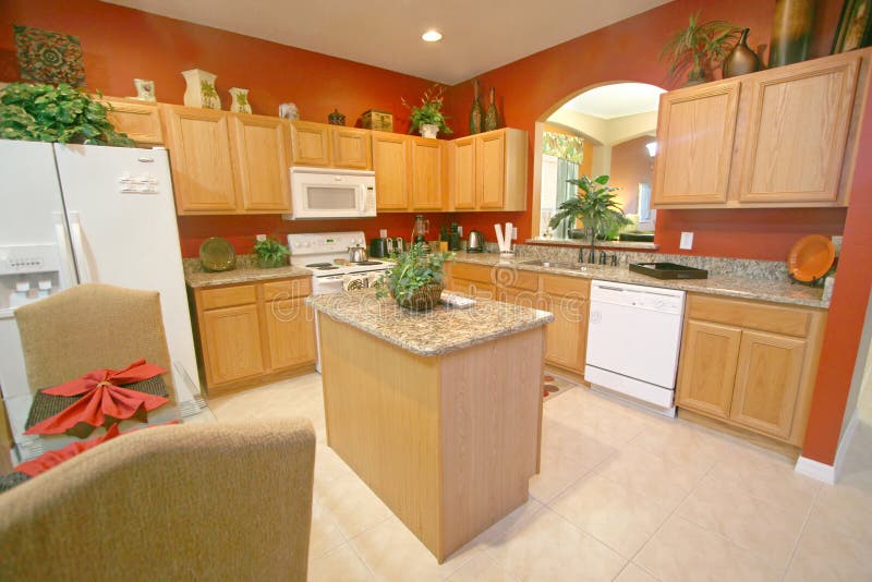 A Kitchen, Interior Shot of a Home. A Kitchen, Interior Shot of a Home