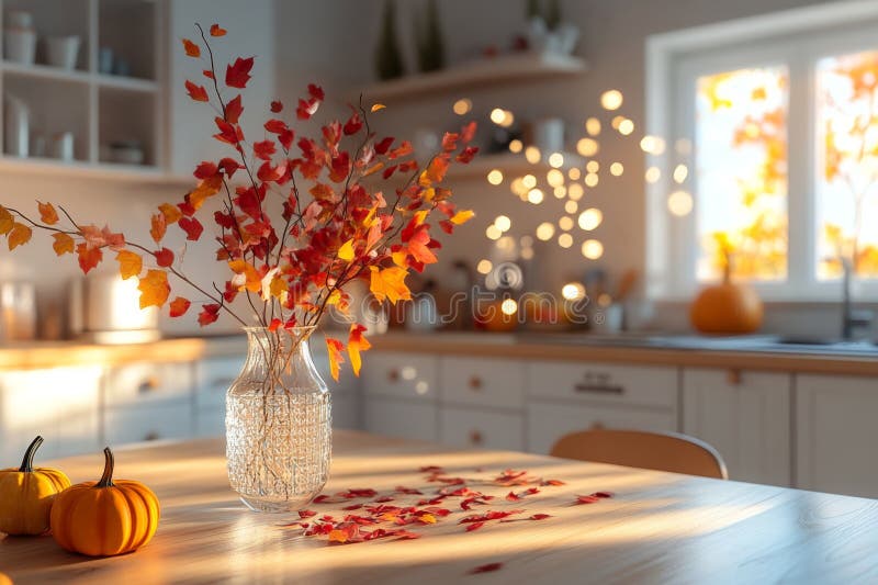 Cucina autunnale illustrazione vettoriale