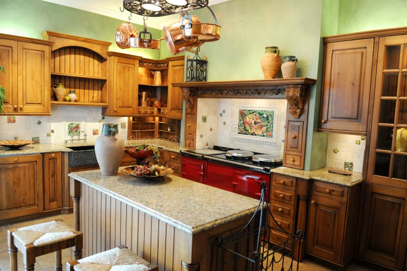 Modern kitchen with bright appliances and colors. Modern kitchen with bright appliances and colors