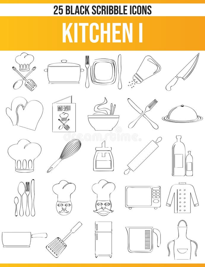 Black pictograms / icons on kitchen. This icon set is perfect for creative people and designers who cook the topic in their graphic design need. Black pictograms / icons on kitchen. This icon set is perfect for creative people and designers who cook the topic in their graphic design need