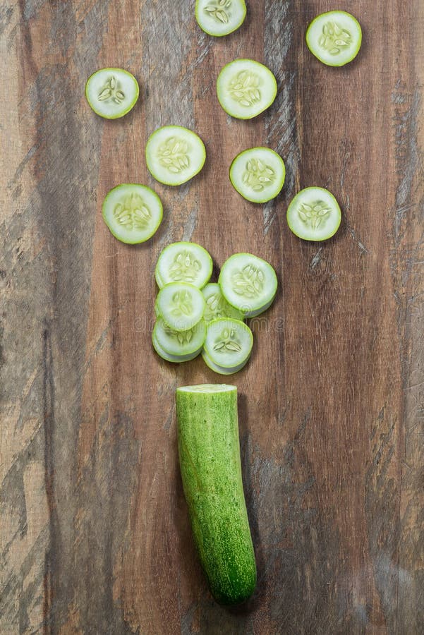 Cucumber, cut into pieces