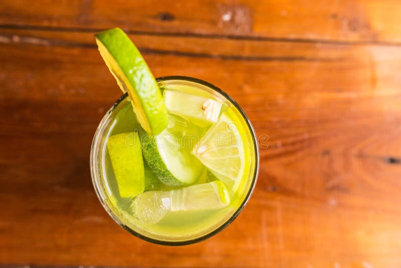 Cucumber drink - Close up a glass of infused detox water with Cucumber