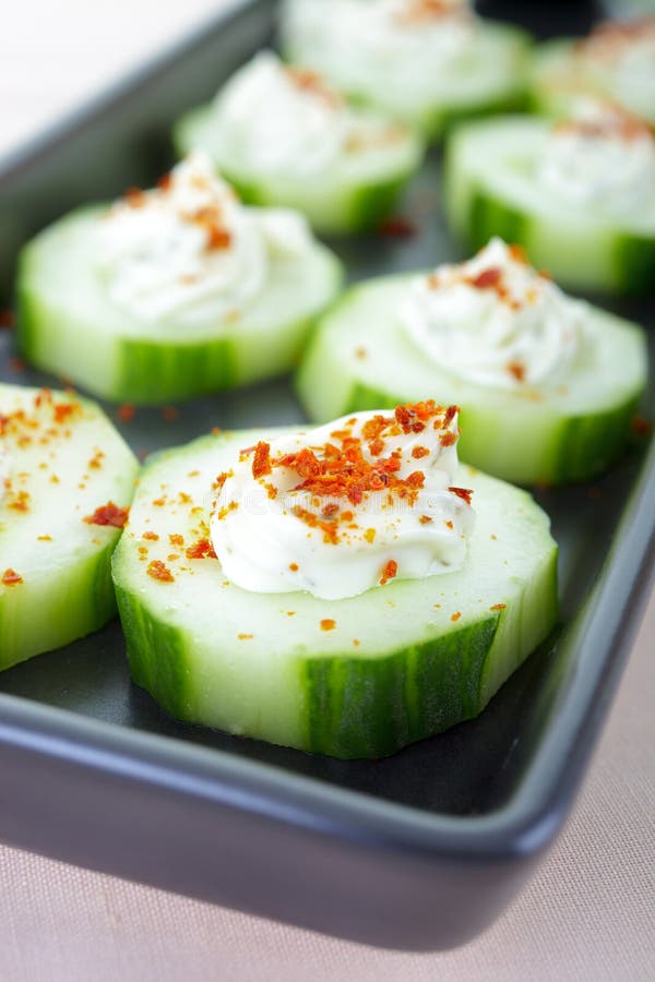 Cucumber snacks stock image. Image of dieting, green 28077001