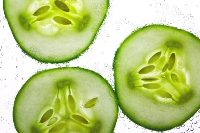 Cucumber in the water stock photo. Image of energy, diet 24764902