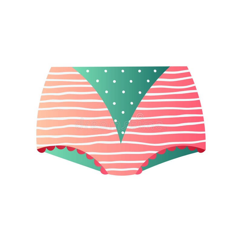 Cuecas maxi retro bonito no projeto moderno isolada no fundo branco ilustração royalty free Cuecas maxi retro bonito no projeto moderno isolada no fundo branco ilustração royalty free