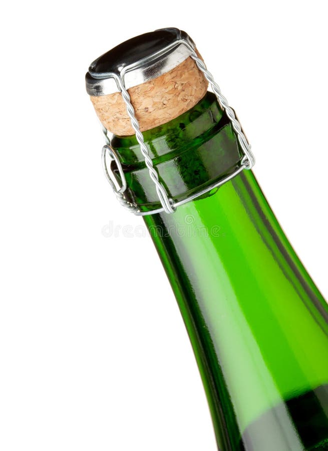 Cuello de la botella de Champán fotografía de archivo Cuello de la botella de Champán fotografía de archivo