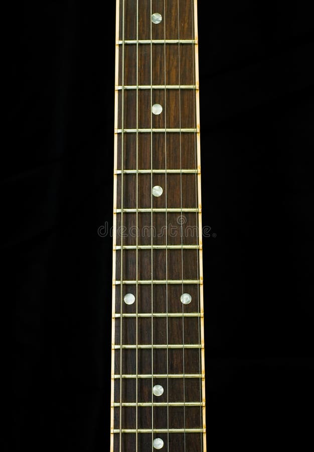 Cuello de la guitarra imagen de archivo Cuello de la guitarra imagen de archivo