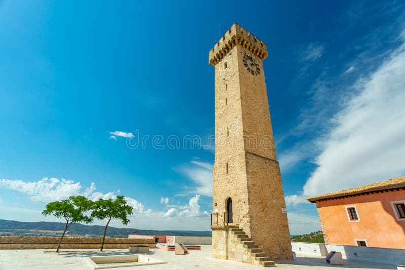 Cuenca, Spain. Mangana Clock Tower Stock Photo Image of bridge, torre