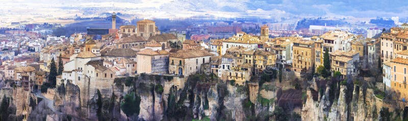 Cuenca - town on rocks, Spain