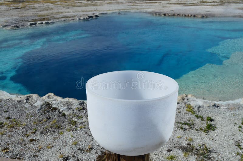 Singing bowl in Yellowstone National Park. Singing bowl in Yellowstone National Park