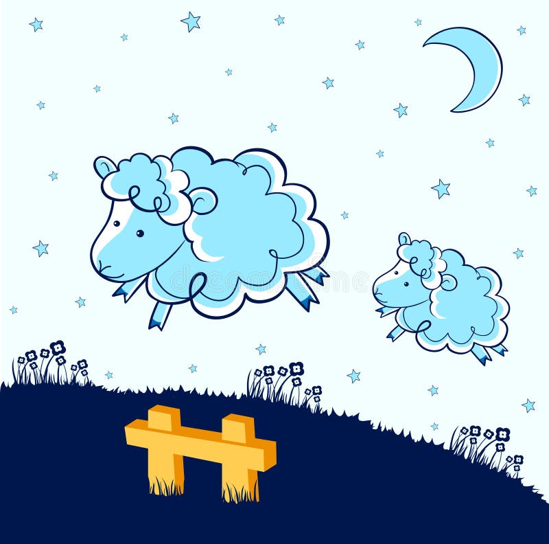 Cuenta de ovejas stock de ilustración Cuenta de ovejas stock de ilustración
