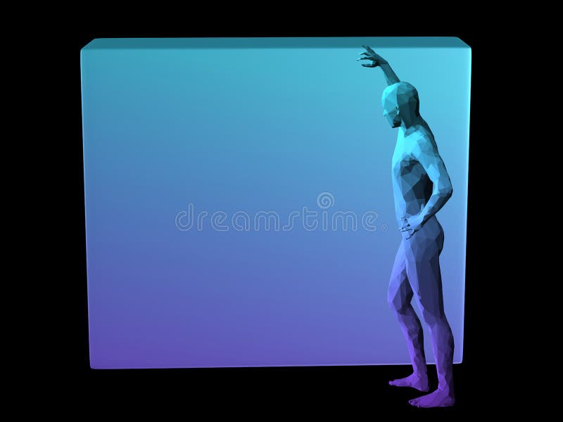 Cuerpo abstracto del hombre stock de ilustración Cuerpo abstracto del hombre stock de ilustración