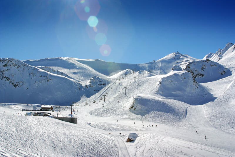Cuesta del esquí de Ischgl Austia