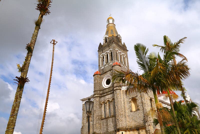 Cuetzalan kyrka I royaltyfri fotografi Cuetzalan kyrka I royaltyfri fotografi
