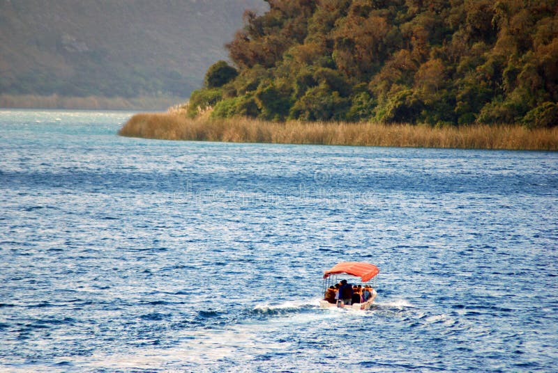 Cuicocha Kichwa: Kuykucha, `lake of guinea pigs` or Kuychikucha, `rainbow lake is a 3 km 2 mi wide caldera and crater lake at the foot of Cotacachi Volcano in the Cordillera Occidental of the Ecuadorian Andes. Its name comes from the Kichwa indigenous language and means `Lago del Cuy` or Guinea Pig Laguna in English. Cuicocha Kichwa: Kuykucha, `lake of guinea pigs` or Kuychikucha, `rainbow lake is a 3 km 2 mi wide caldera and crater lake at the foot of Cotacachi Volcano in the Cordillera Occidental of the Ecuadorian Andes. Its name comes from the Kichwa indigenous language and means `Lago del Cuy` or Guinea Pig Laguna in English