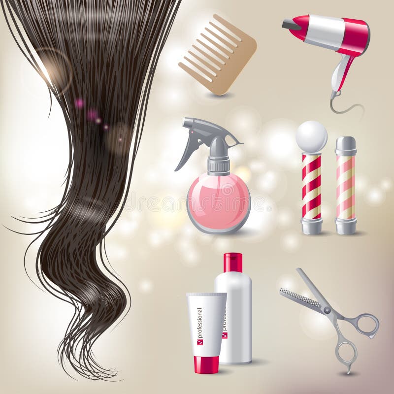 Cuidado del cabello ilustración del vector Cuidado del cabello ilustración del vector