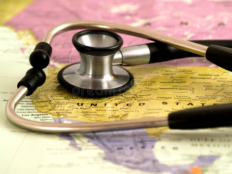 Cuidados médicos nos E.U. foto de stock Cuidados médicos nos E.U. foto de stock