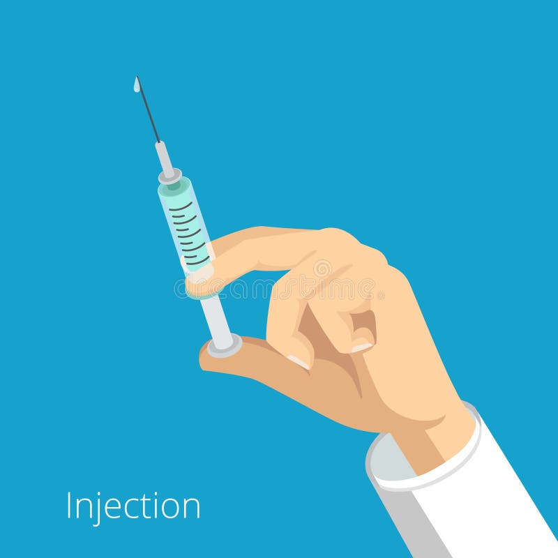 Cuidados médicos vacinais h médico da injeção da vacinação ilustração do vetor Cuidados médicos vacinais h médico da injeção da vacinação ilustração do vetor