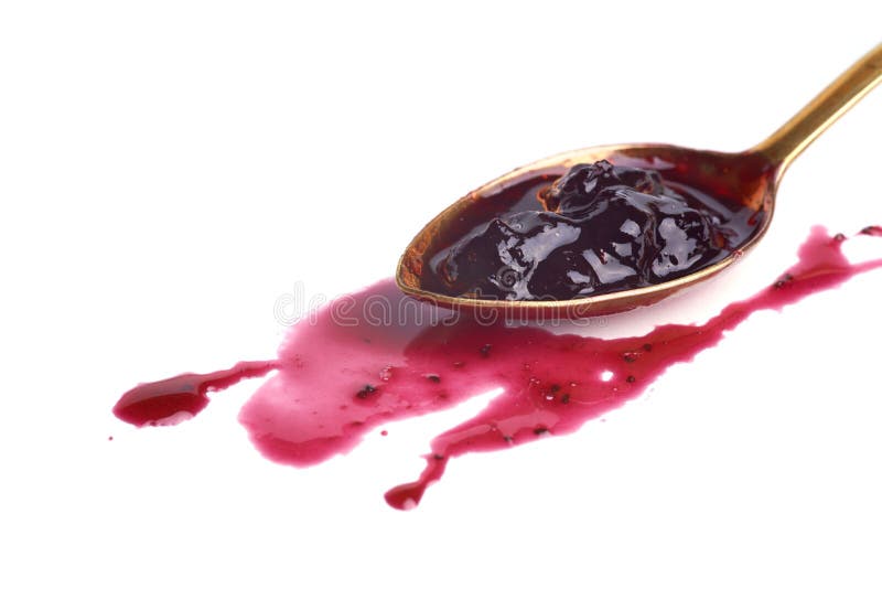 Cuillère de confiture photographie stock Cuillère de confiture photographie stock