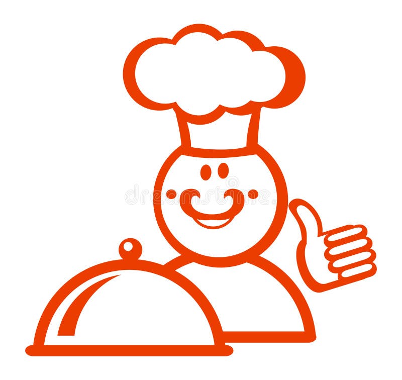 Cuisinier illustration stock