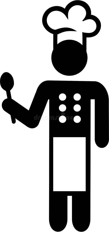 Cuisinier Cooking Pictogram illustration stock Cuisinier Cooking Pictogram illustration stock