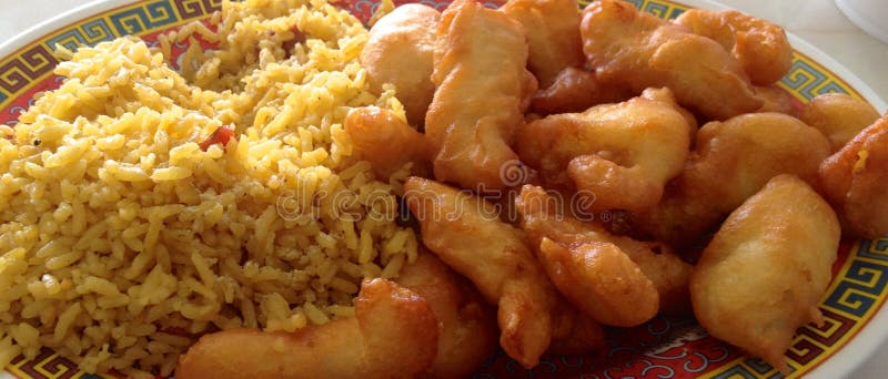 Cukierki i podśmietanie wieprzowina z Smażącym Rice obrazy royalty free Cukierki i podśmietanie wieprzowina z Smażącym Rice obrazy royalty free