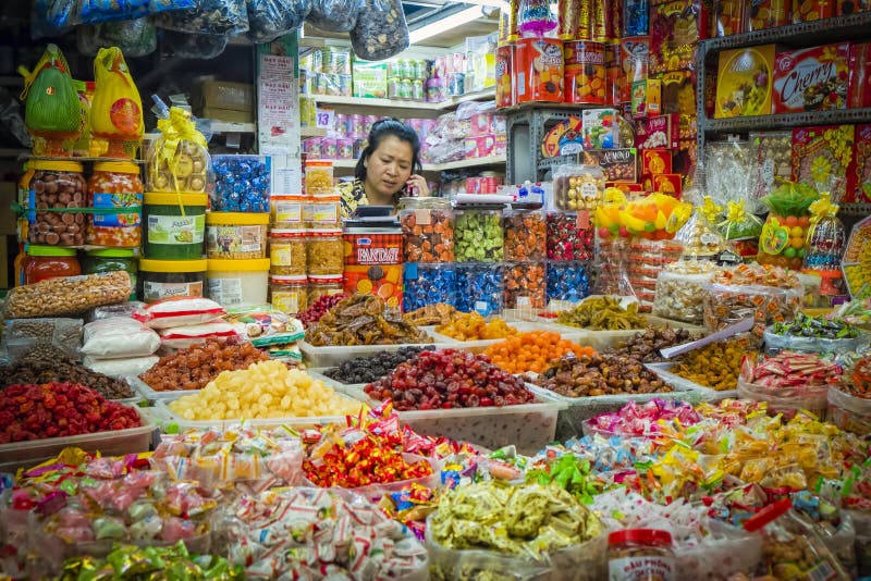 Cukierku sprzedawca, Ho Chi Minh miasto, Wietnam zdjęcie stock Cukierku sprzedawca, Ho Chi Minh miasto, Wietnam zdjęcie stock