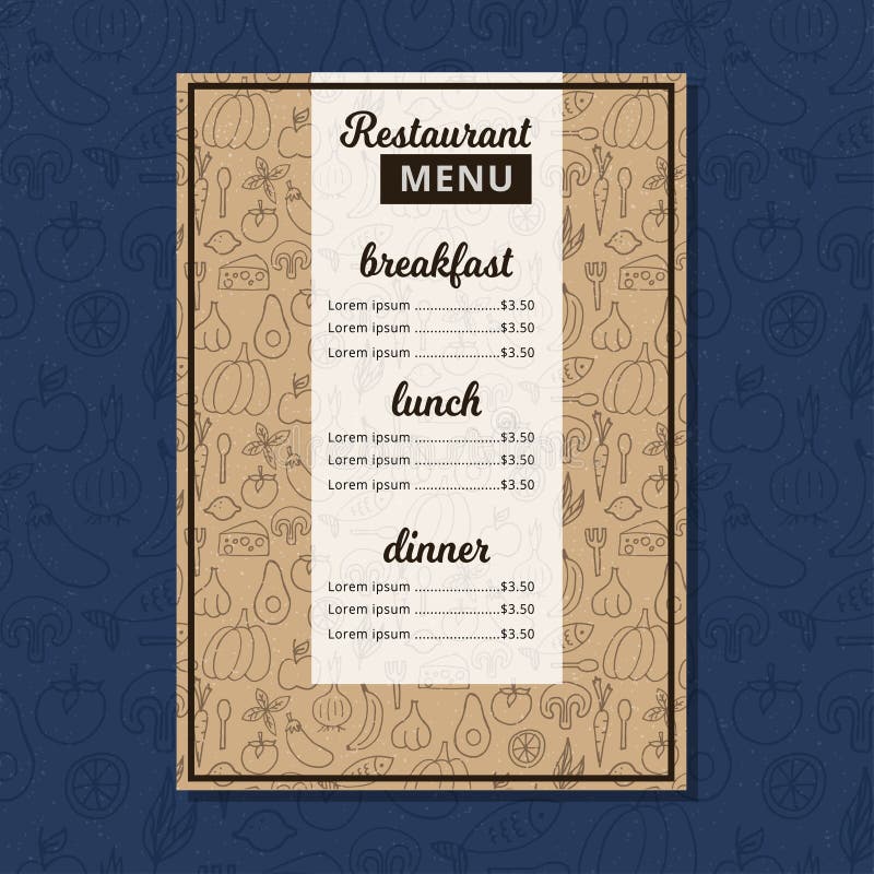 Cukierniana menu restauraci broszurka Karmowy projekta szablon ilustracja wektor Cukierniana menu restauraci broszurka Karmowy projekta szablon ilustracja wektor