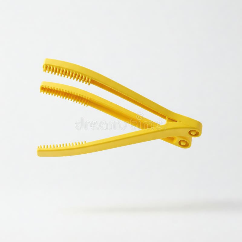 Culoare galben strălucitor de bucătărie din plastic stock illustration