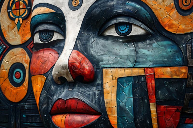 Cultural diversity abstract wallpaper. Symbolic representation. Use for global events, multicultural projects, inclusivity royalty free illustration
