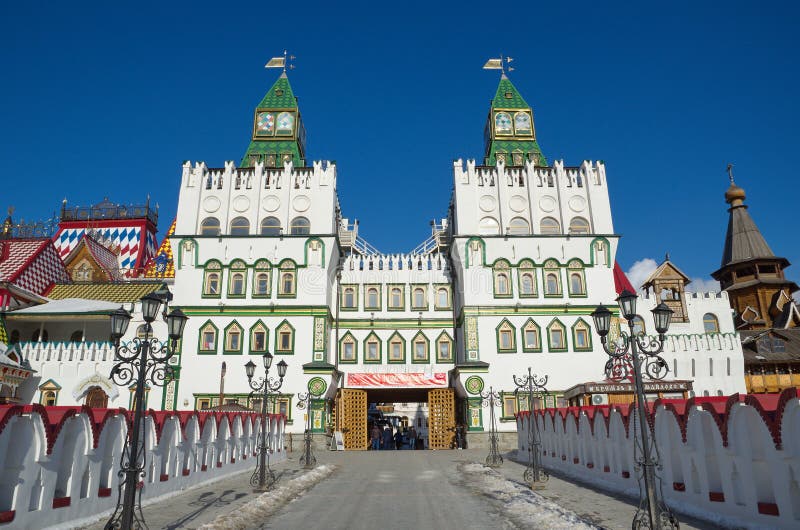 Cultural-entertainment complex Kremlin in Izmailovo, Moscow, Russia stock image Cultural-entertainment complex Kremlin in Izmailovo, Moscow, Russia stock image