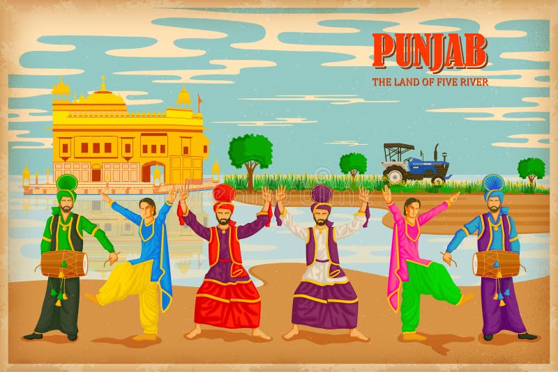 Illustration depicting the culture of , India. Illustration depicting the culture of , India