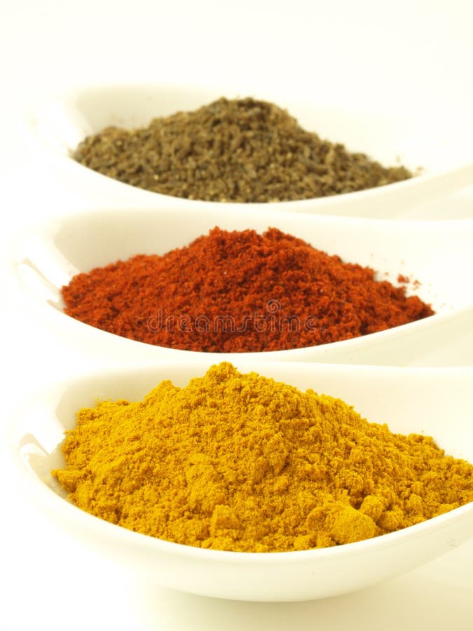 Cumin, turmeric and pepper stock image. Image of ingredient 26067425