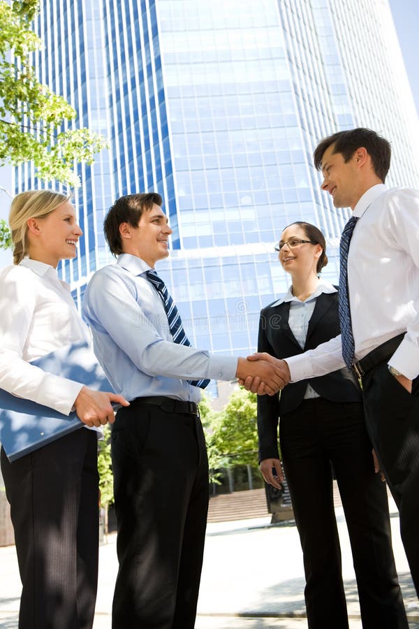 Saudação imagem de stock