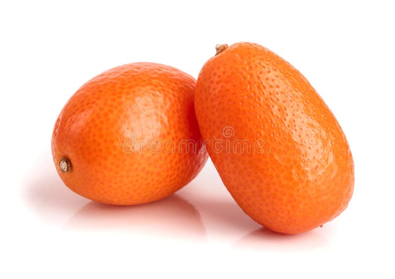 Cumquat Or Kumquat Isolated On White Background Close Up Stock Image ...