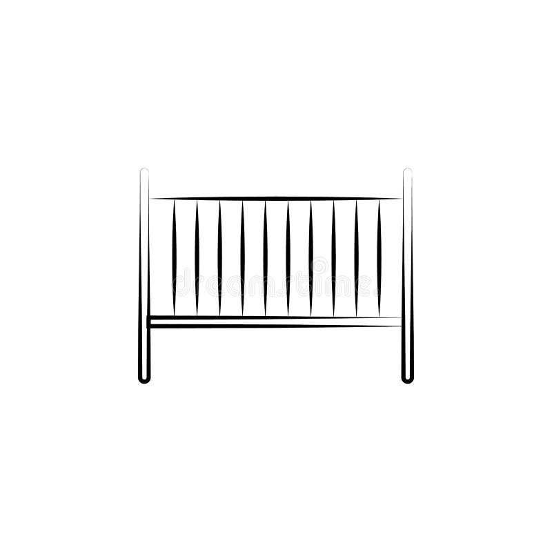 cuna de la línea icono del concepto del bebé Ejemplo simple del elemento cuna del diseño del símbolo del esquema del concepto del libre illustration cuna de la línea icono del concepto del bebé Ejemplo simple del elemento cuna del diseño del símbolo del esquema del concepto del libre illustration