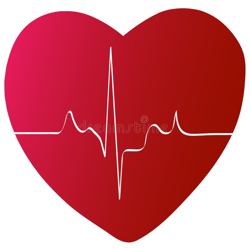 Cuore con ritmo illustrazione di stock Cuore con ritmo illustrazione di stock