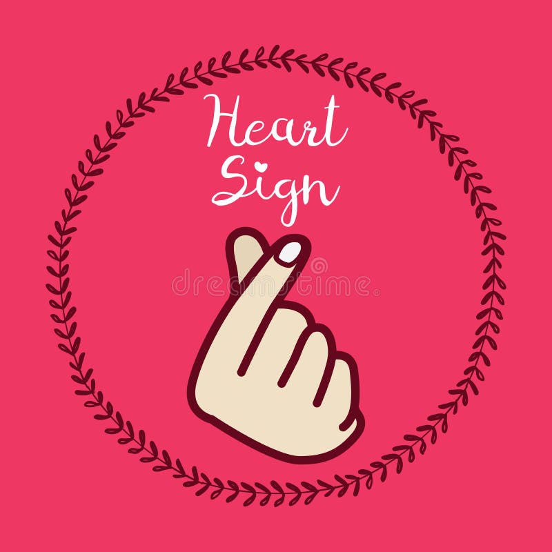 Cuore coreano della mano di simbolo, un messaggio del gesto di mano di amore Firmi l'icona stilizzata per il web e stampi La mano royalty illustrazione gratis Cuore coreano della mano di simbolo, un messaggio del gesto di mano di amore Firmi l'icona stilizzata per il web e stampi La mano royalty illustrazione gratis