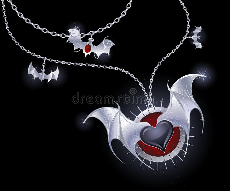 DABAIXIONG Collana Con Ciondolo A Forma Di Cuore Sanguinante In Stile Gotico Vampiro, Accessorio Alla Moda Per Halloween E Romanticismo - Foto 8