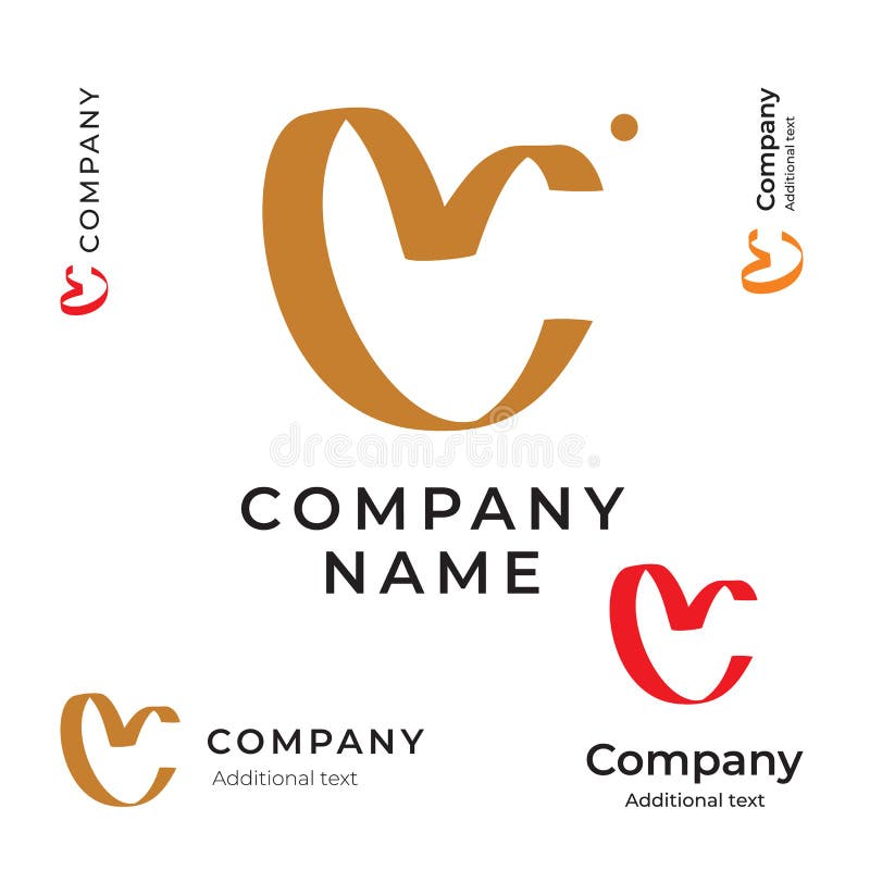 Cuore da bellezza Logo Simple del nastro e dal modello stabilito di identità di marca dell'icona di concetto pulito di simbolo royalty illustrazione gratis